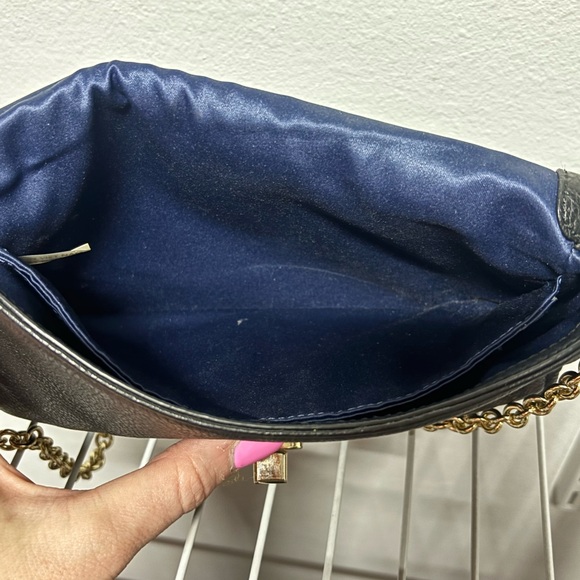 Coach Black and Gold Crossbody Bag with Chain Strap - Picture 5 of 7